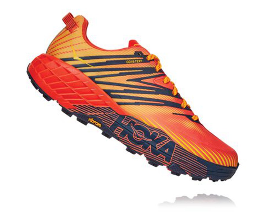 Hoka One One Trainers Mens Red - Speedgoat 4 GORE-TEX - 19745JSYD